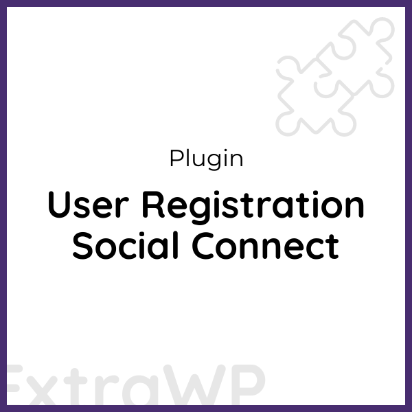 User Registration Social Connect