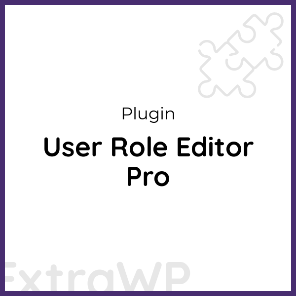 User Role Editor Pro