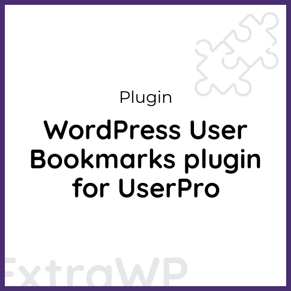 WordPress User Bookmarks plugin for UserPro