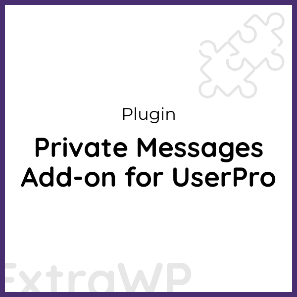 Private Messages Add-on for UserPro