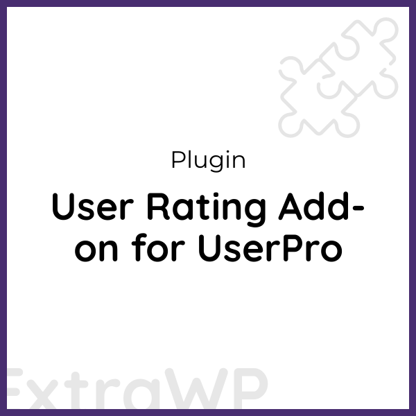 User Rating Add-on for UserPro