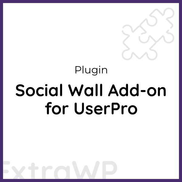 Social Wall Add-on for UserPro