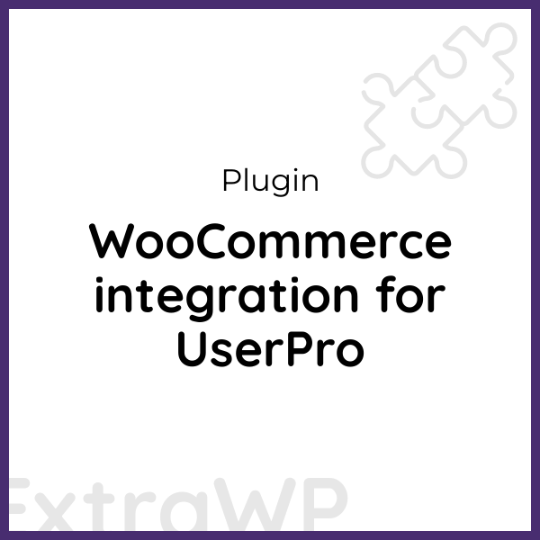 WooCommerce integration for UserPro