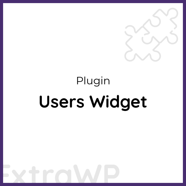 Users Widget