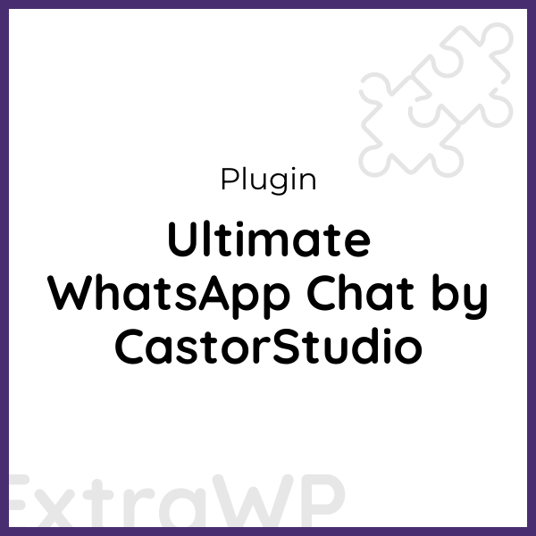 Ultimate WhatsApp Chat by CastorStudio