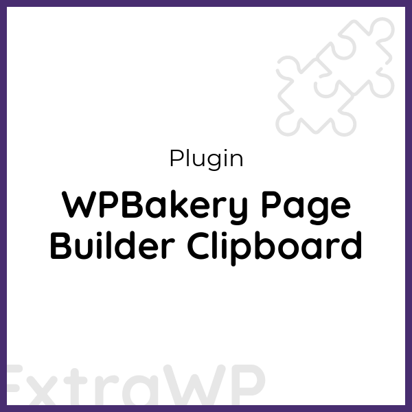 WPBakery Page Builder Clipboard