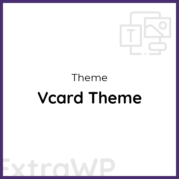 Vcard Theme