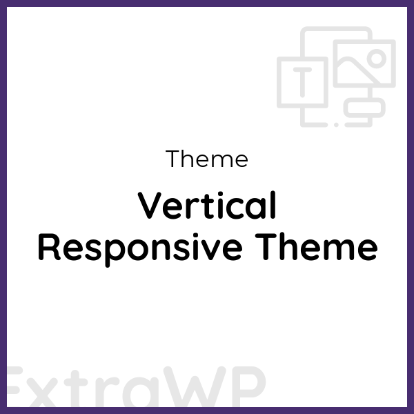 Vertical Responsive Theme