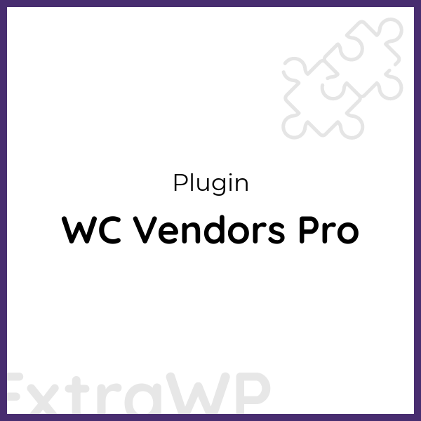 WC Vendors Pro