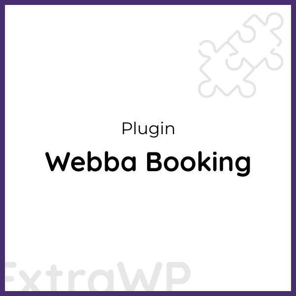 Webba Booking