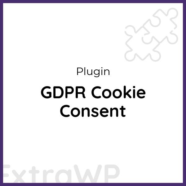 GDPR Cookie Consent