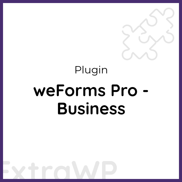 weForms Pro - Business