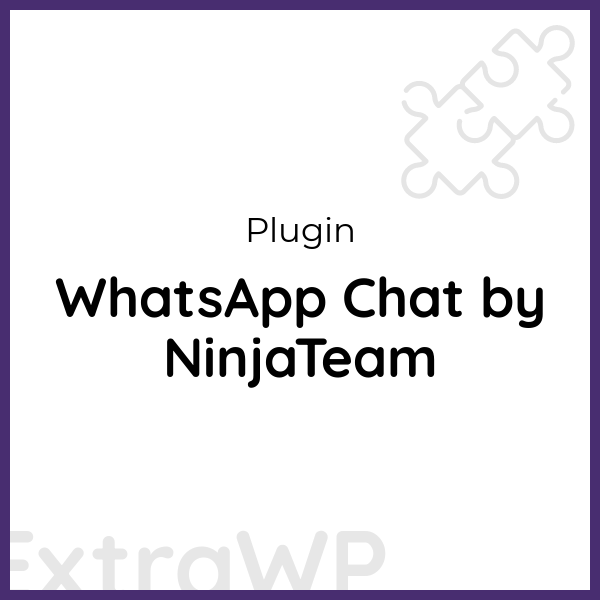 WhatsApp Chat by NinjaTeam