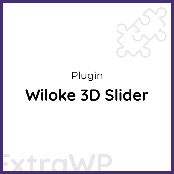 Wiloke 3D Slider