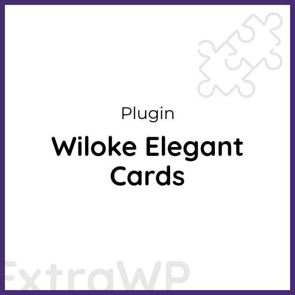 Wiloke Elegant Cards