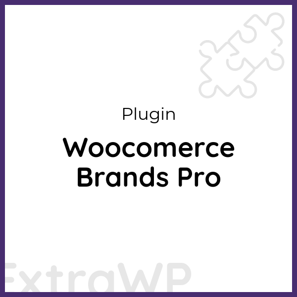 Woocomerce Brands Pro
