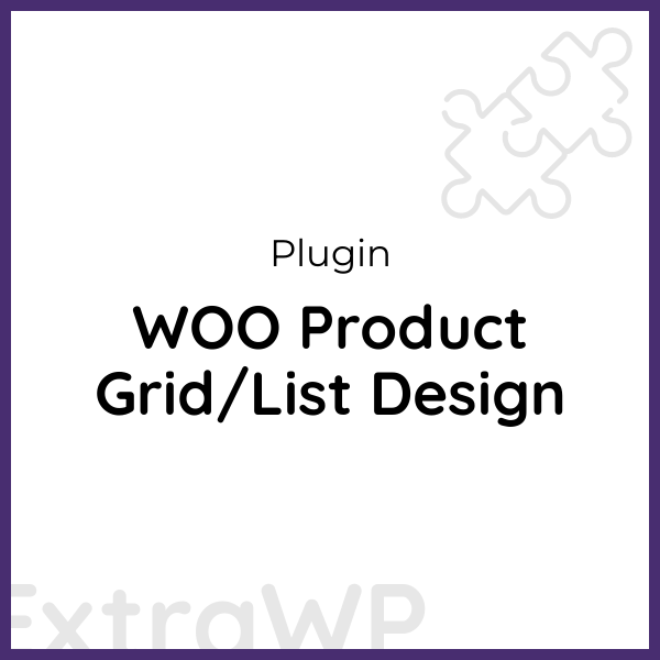 WOO Product Grid/List Design