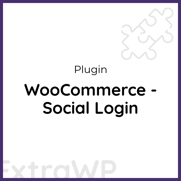 WooCommerce - Social Login