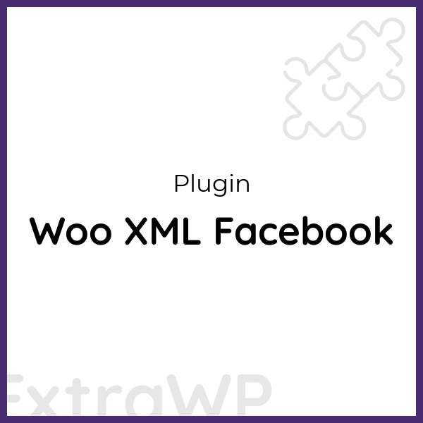 Woo XML Facebook