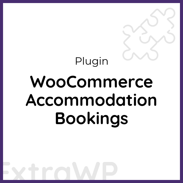 WooCommerce Accommodation Bookings