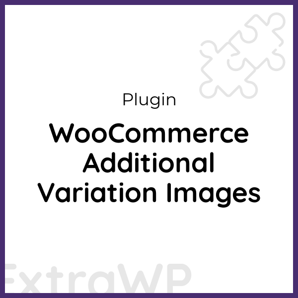 WooCommerce Additional Variation Images