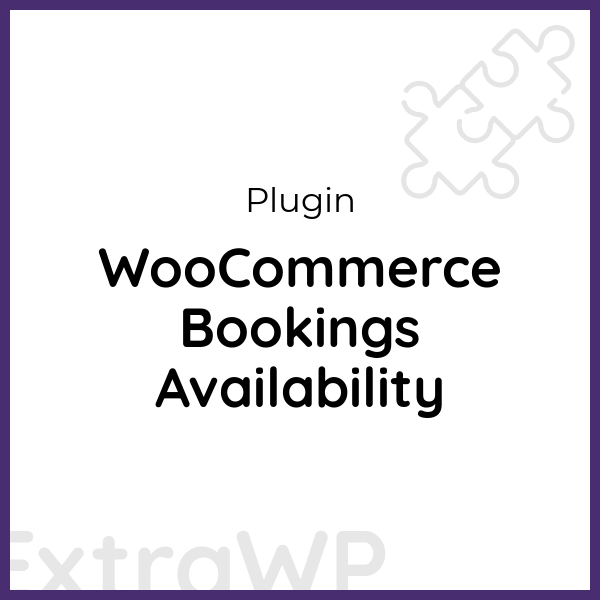 WooCommerce Bookings Availability