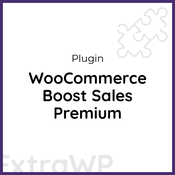 WooCommerce Boost Sales Premium