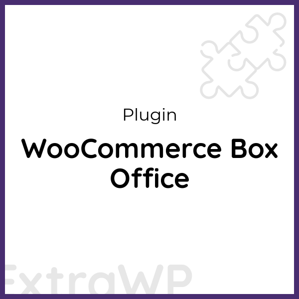 WooCommerce Box Office