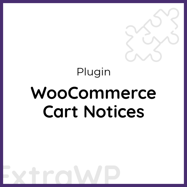 WooCommerce Cart Notices