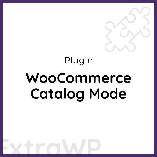 WooCommerce Catalog Mode