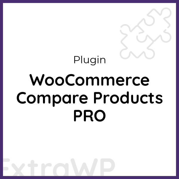 WooCommerce Compare Products PRO