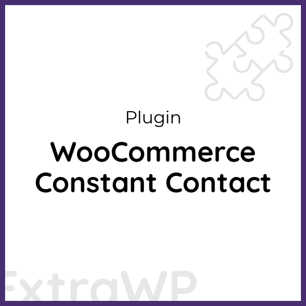 WooCommerce Constant Contact