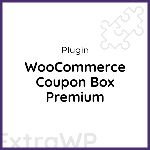WooCommerce Coupon Box Premium