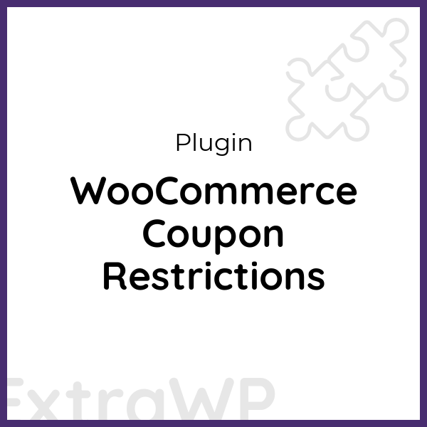 WooCommerce Coupon Restrictions