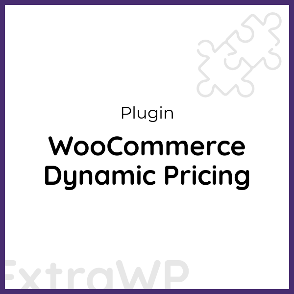 WooCommerce Dynamic Pricing