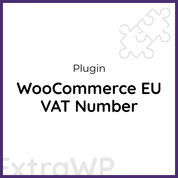 WooCommerce EU VAT Number