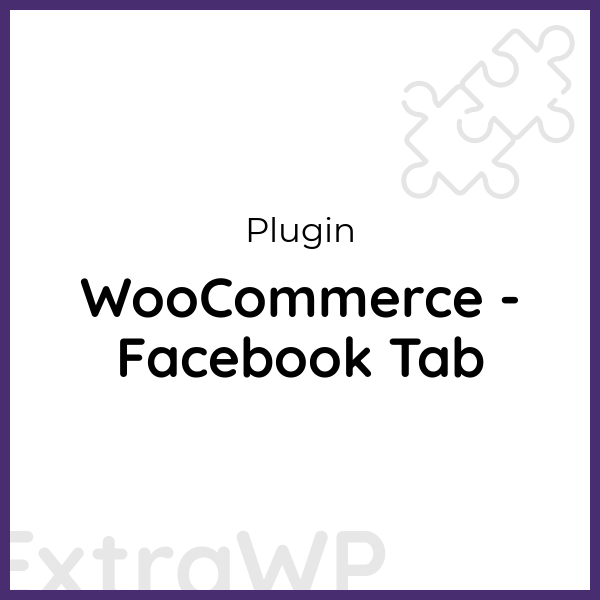 WooCommerce - Facebook Tab