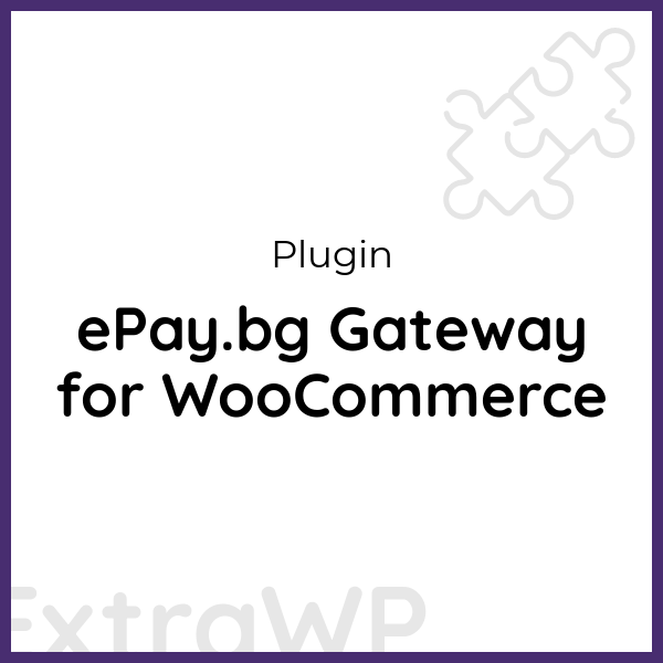 ePay.bg Gateway for WooCommerce