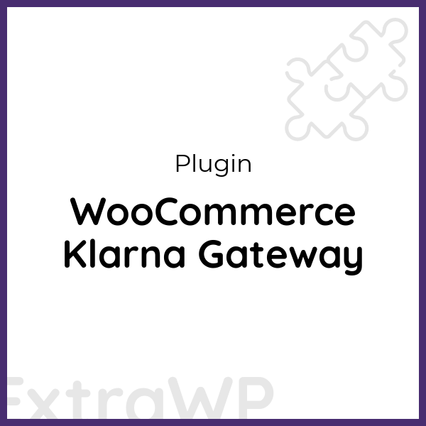 WooCommerce Klarna Gateway