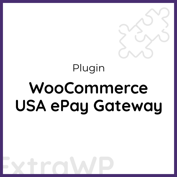 WooCommerce USA ePay Gateway