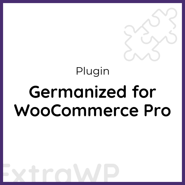 Germanized for WooCommerce Pro