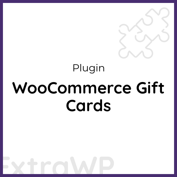 WooCommerce Gift Cards