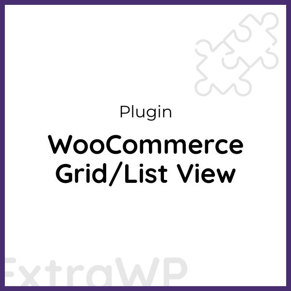 WooCommerce Grid/List View