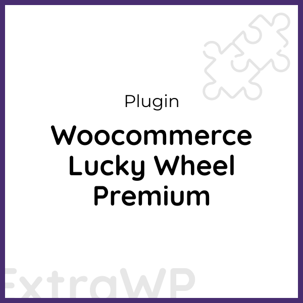 Woocommerce Lucky Wheel Premium