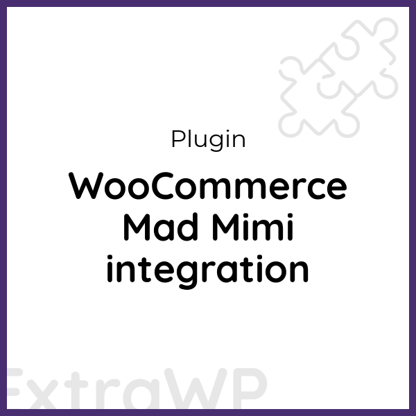 WooCommerce Mad Mimi integration