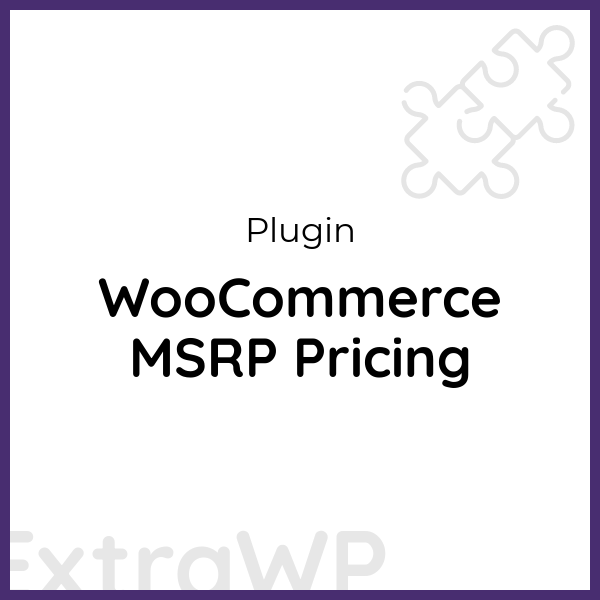 WooCommerce MSRP Pricing