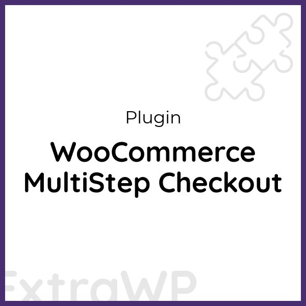 WooCommerce MultiStep Checkout