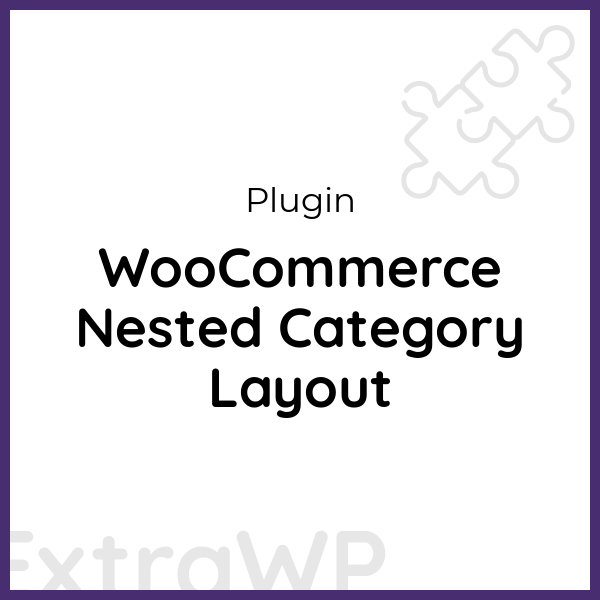 WooCommerce Nested Category Layout