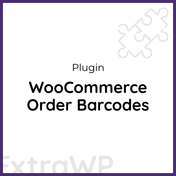 WooCommerce Order Barcodes