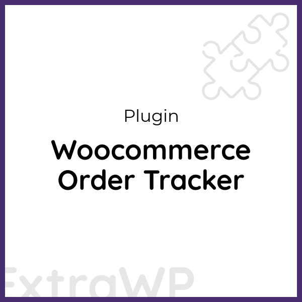 Woocommerce Order Tracker